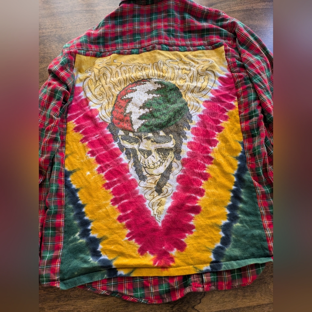 Grateful Dead Rasta Skeleton Tie Dye